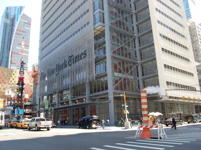 Здание Нью-Йорк-Таймс, Нью-Йорк, США